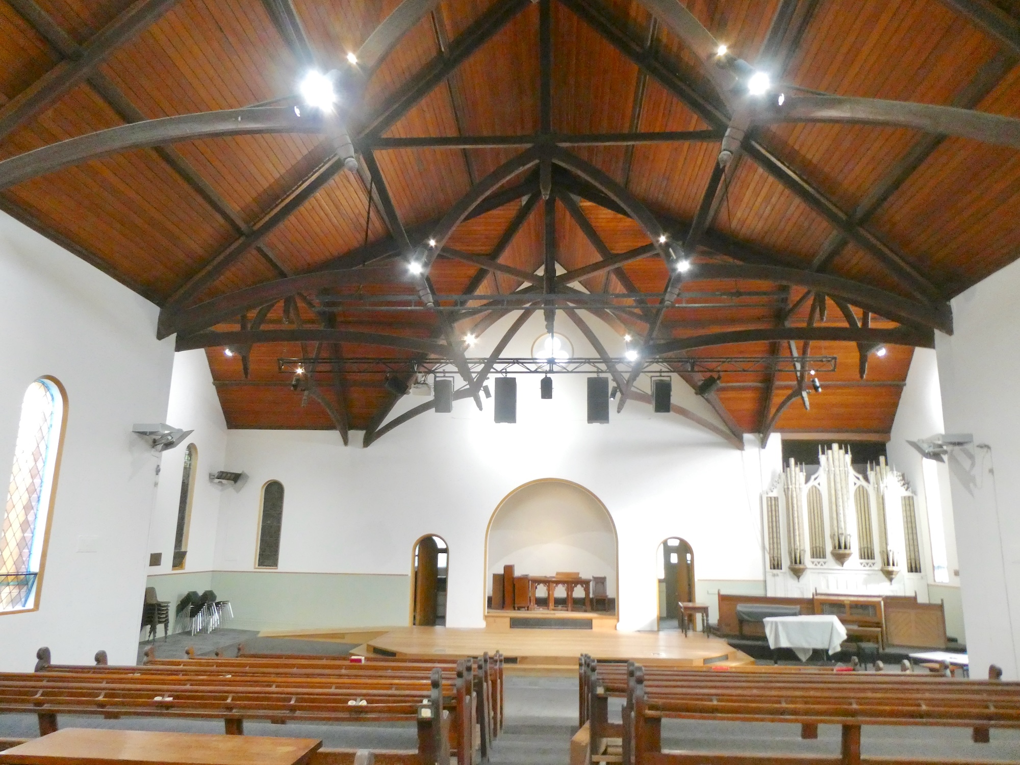 Enlarged platform and new lighting to heritage interior