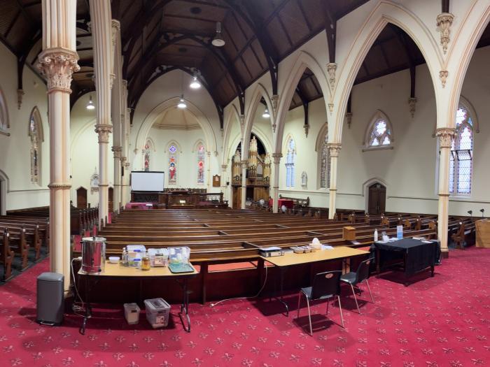 Redundant church interior