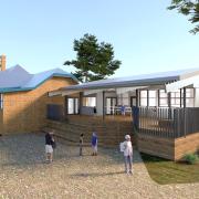 3D image of school extension